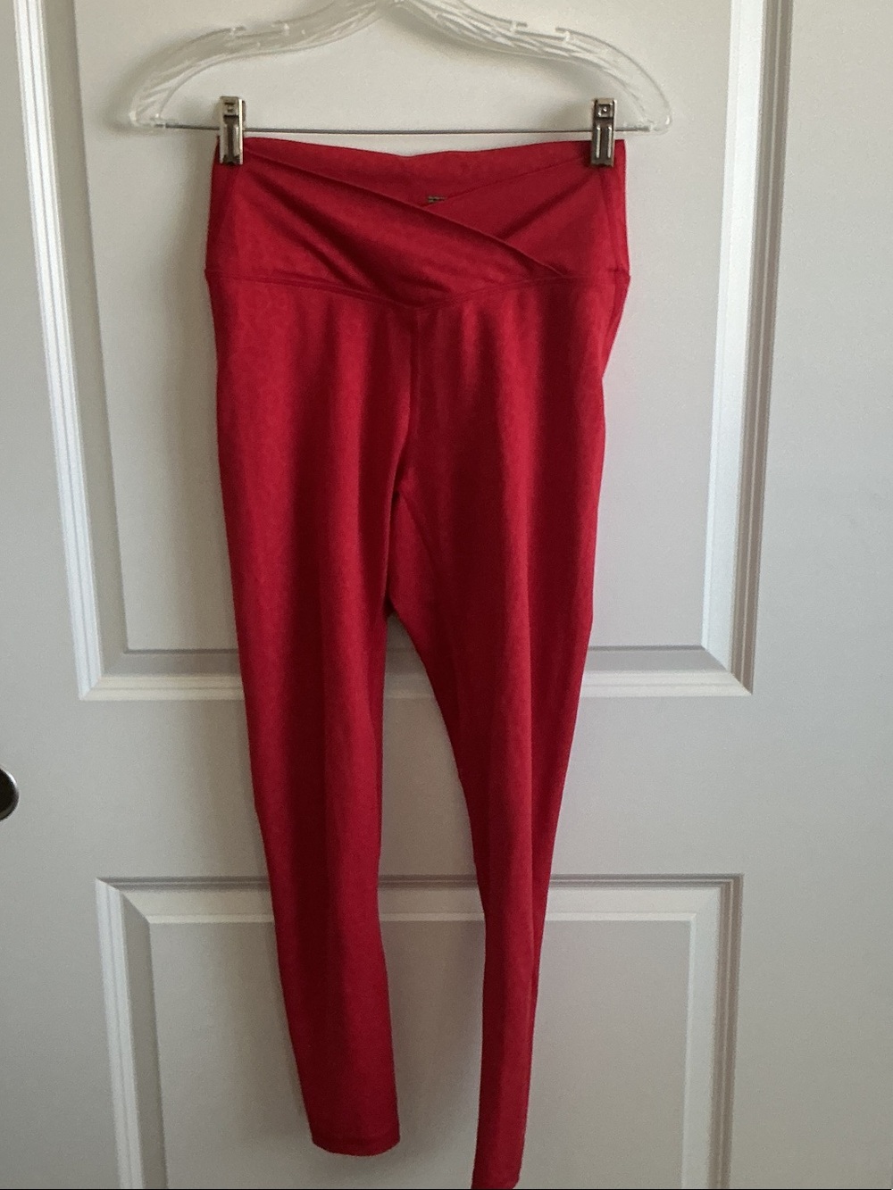 ZYIA Red High-Waist Leggings